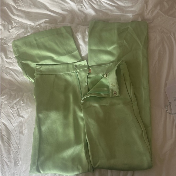 The Andamane Mint Green Wide-Leg Pants IT49 US4 $545